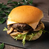 Mushroom & Cheese Burger
