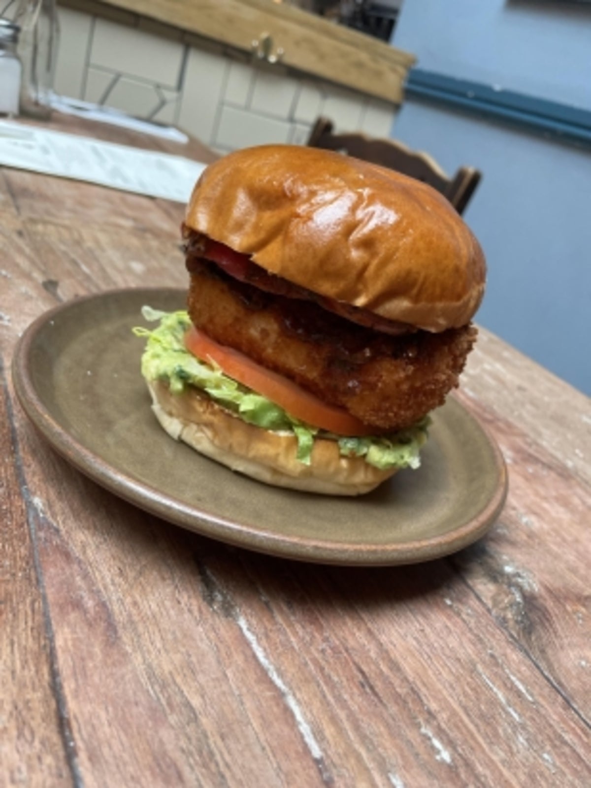 Crispy Halloumi Burger