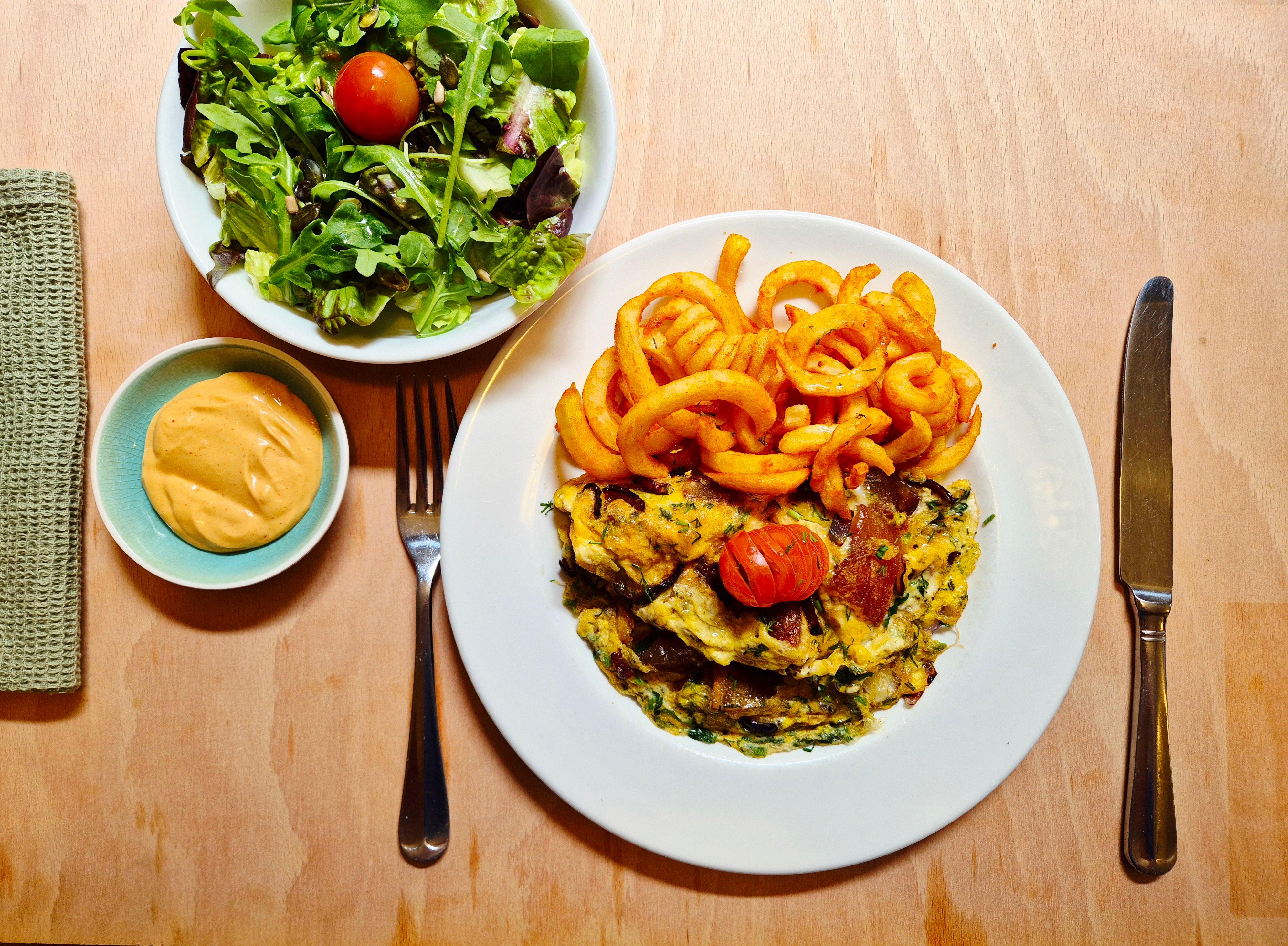 The Crispy Porky Omelette