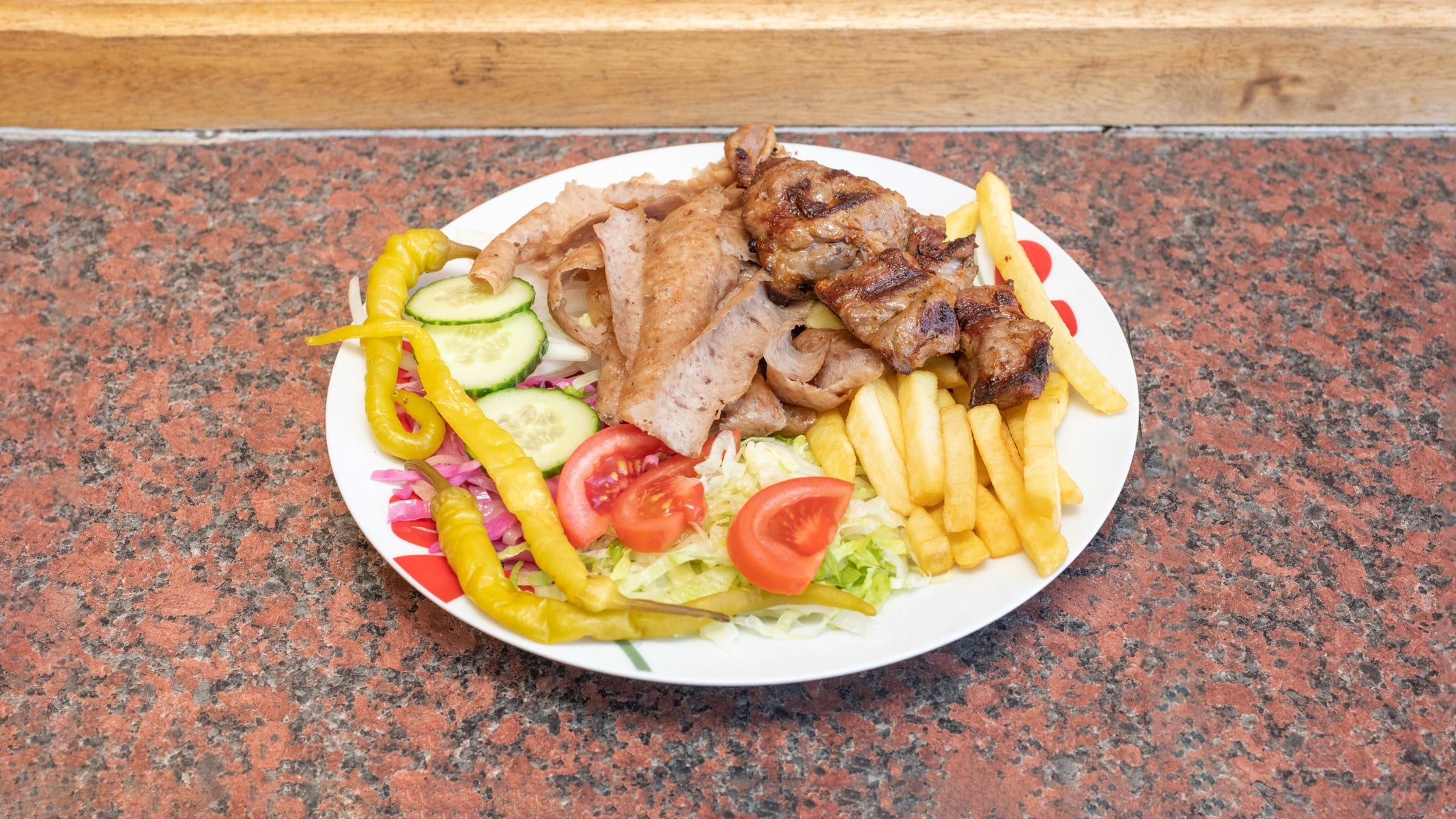 Lamb Shish and Lamb Doner