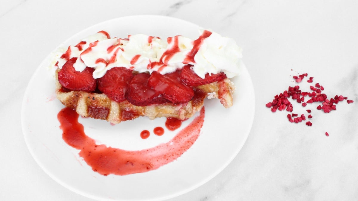 Strawberry Croffle