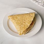 Mixed Cheese And Pastrami Crepe