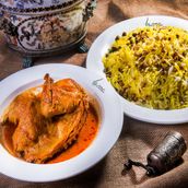 Chicken With Green Lentil Rice