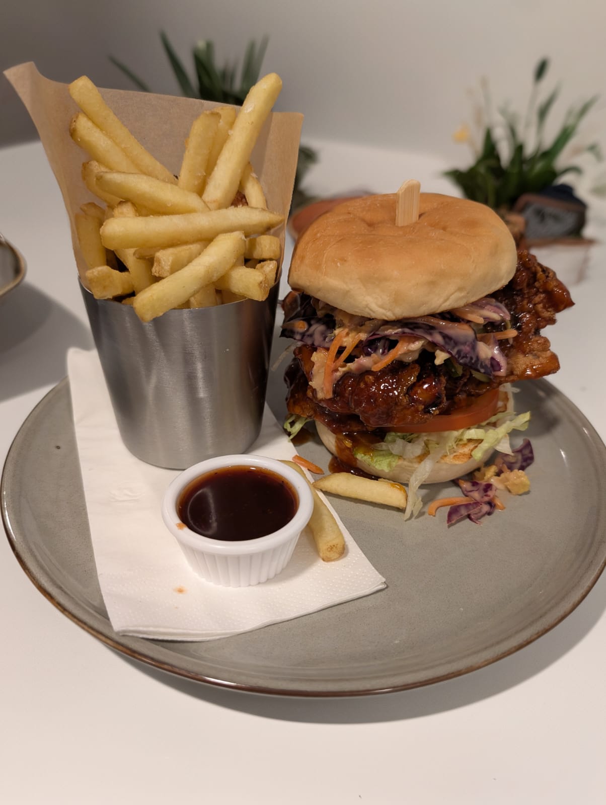 Hot BBQ Chicken Burger