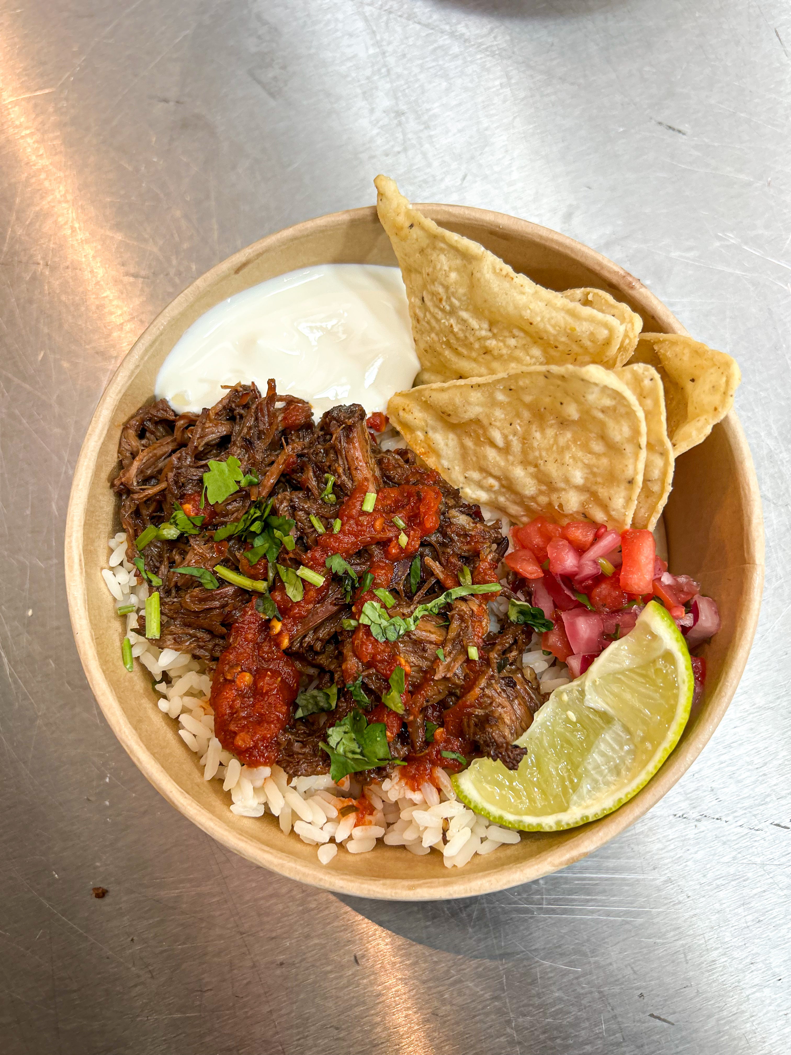 Brisket Burrito Bowl