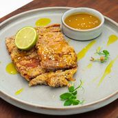 Fried Boneless Chicken In Lemon Sauce