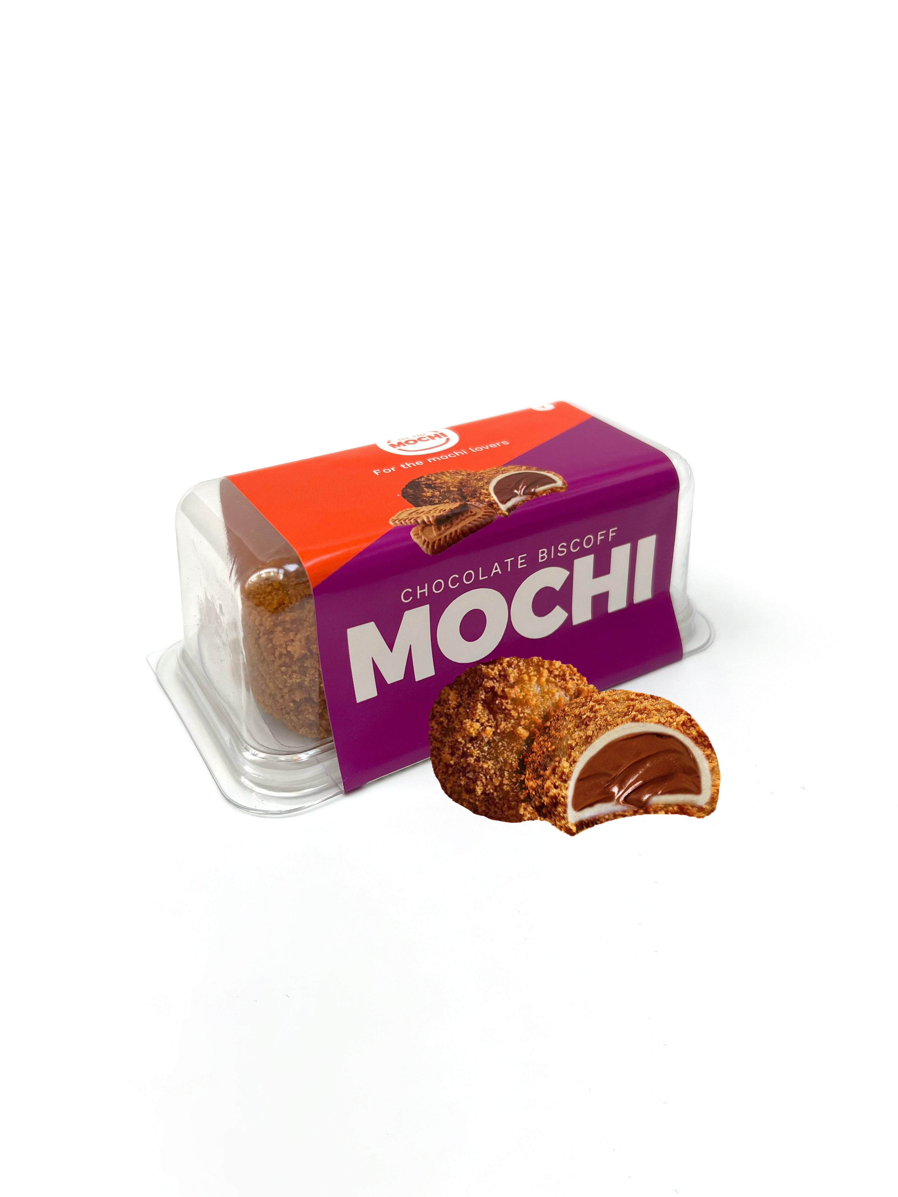 Chocolate Biscoff Mochi