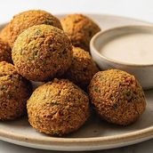 Arabic Falafel Sandwich Plate