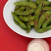 Edamame with Ranch sauce 