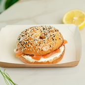 Salmon Cream Cheese Bagel