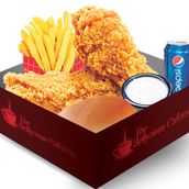 Snack Meal - 2 Pcs Chicken + Bun + Fries + Garlic Sauce + Pepsi