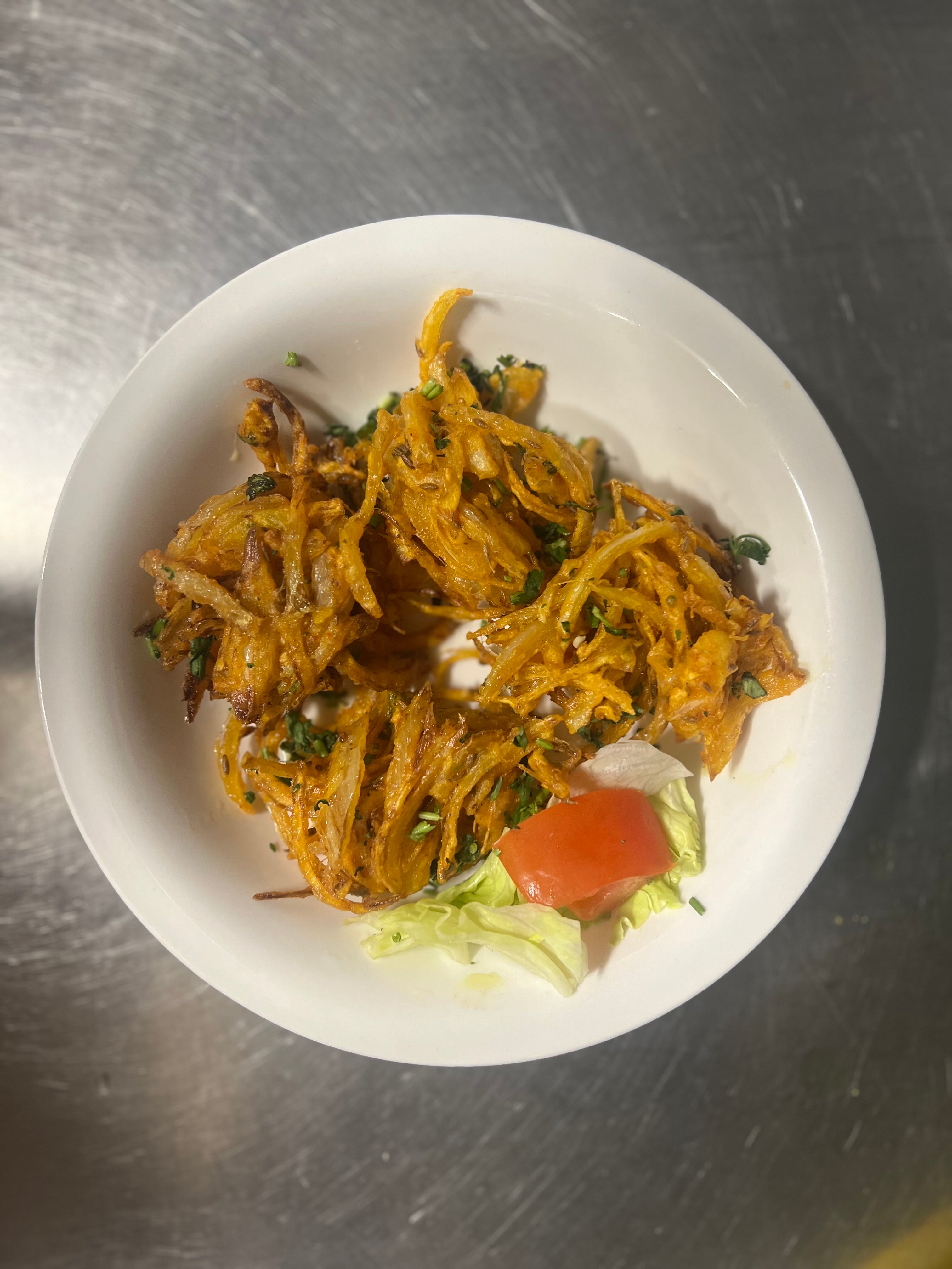 Onion bhajia