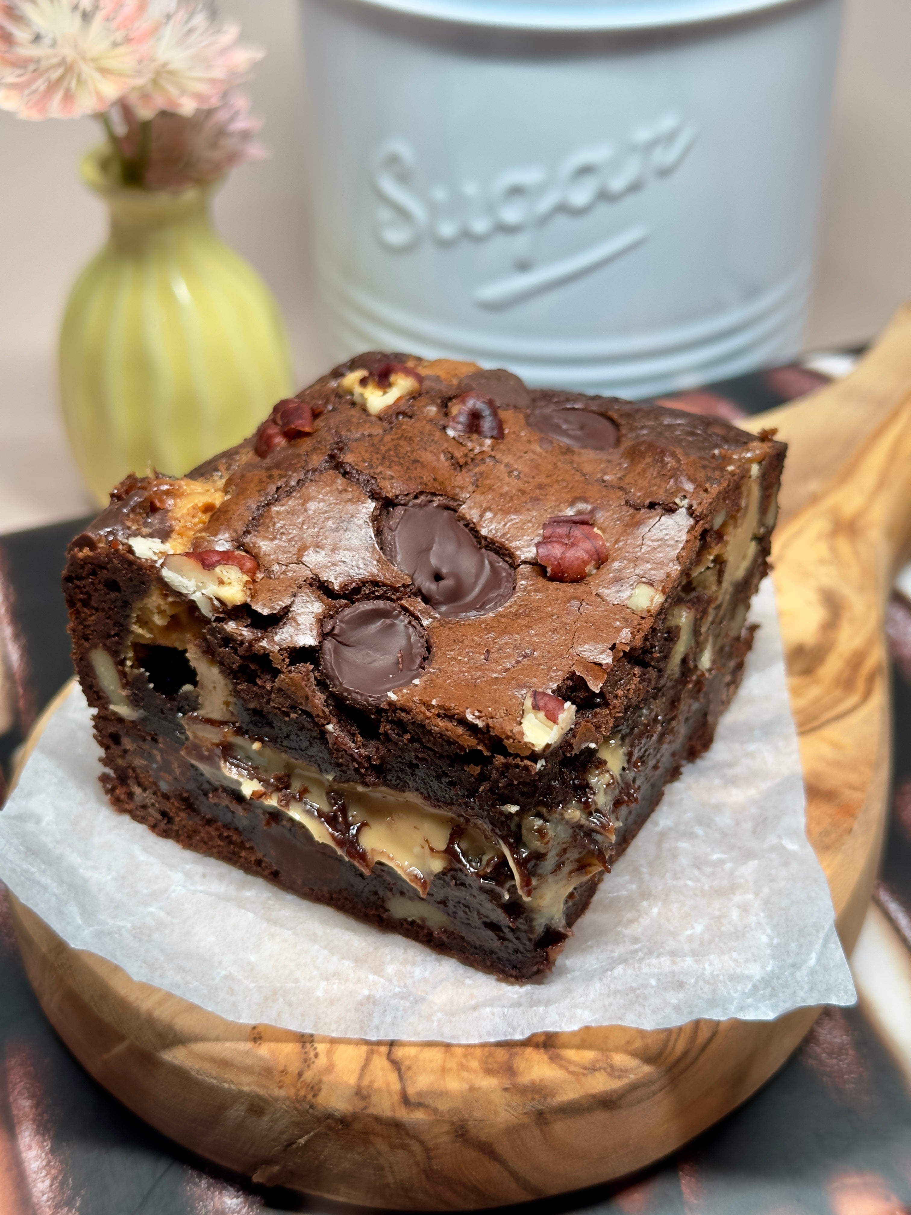 Gold Caramel Brownie