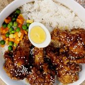 Honey Garlic Chicken Rice Bowl