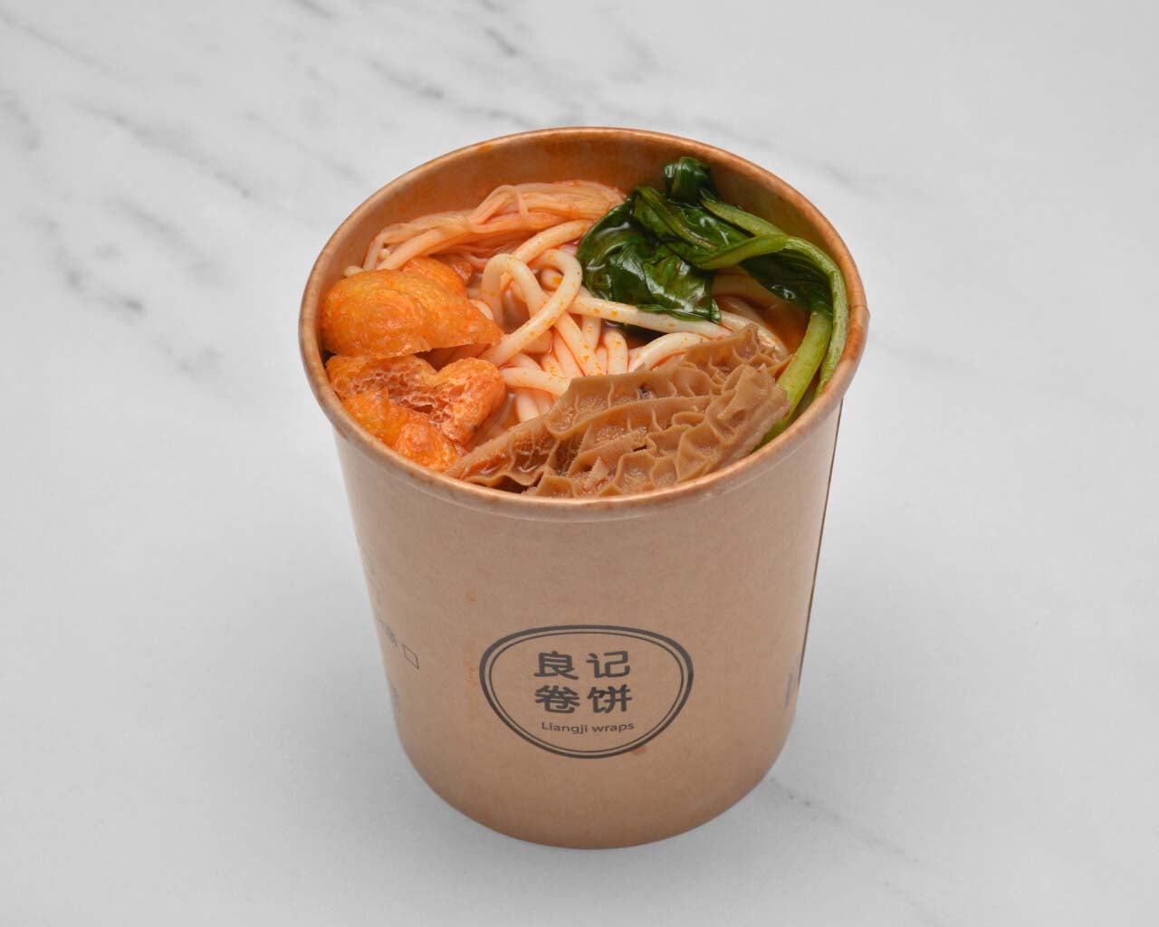 Tomato Beef Tripe Rice Noodle Soup 番茄牛肚米线