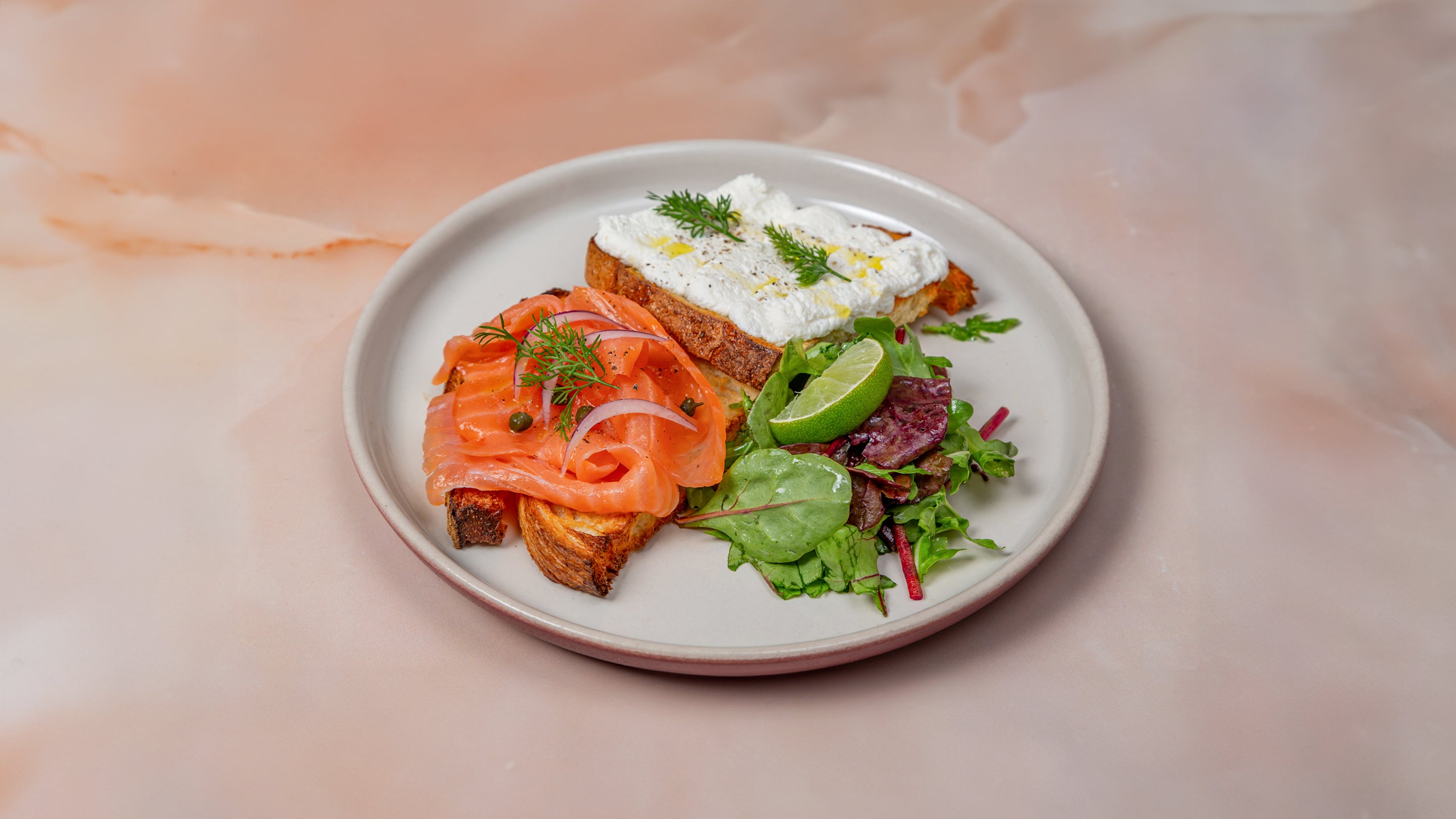 Lemon Ricotta & Salmon Toast