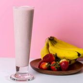 Banana And Strawberry Cocktail
