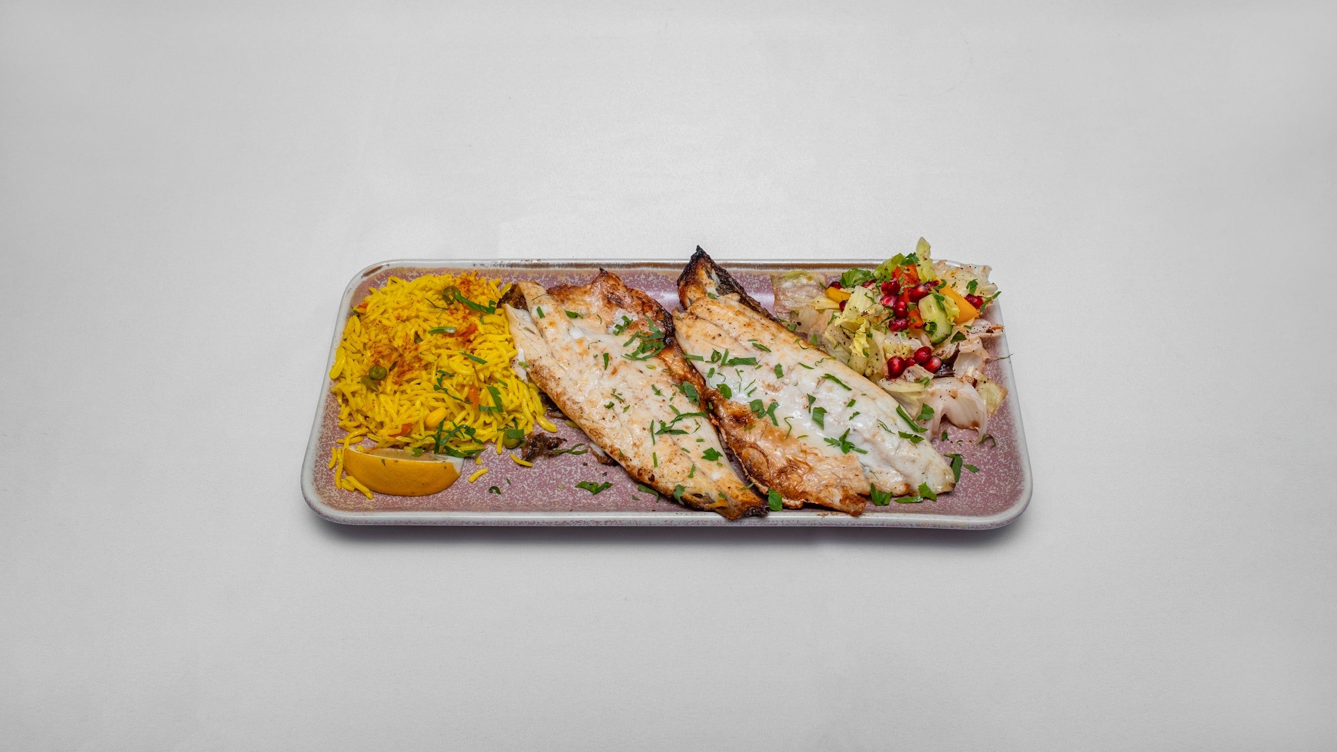Grilled Spiced Sea Bass Fillet