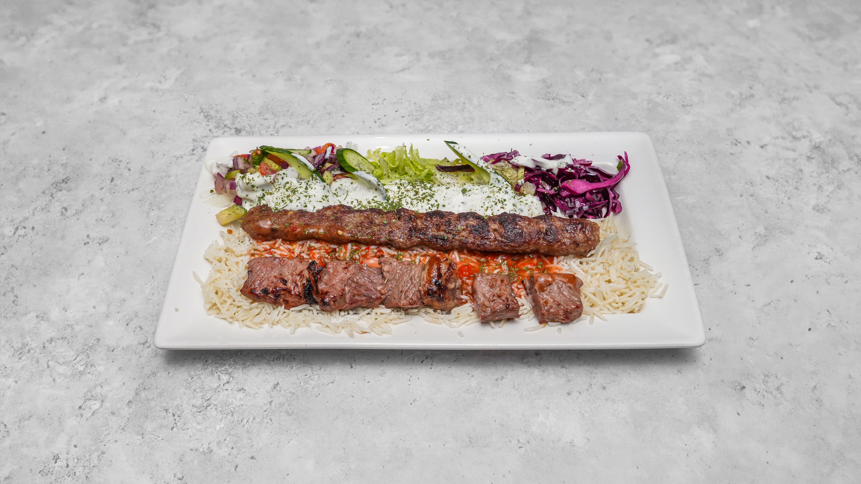 Bread Kofte and Adana Kebab