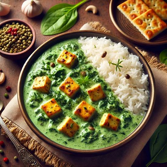🍲 Palak Paneer Bowl