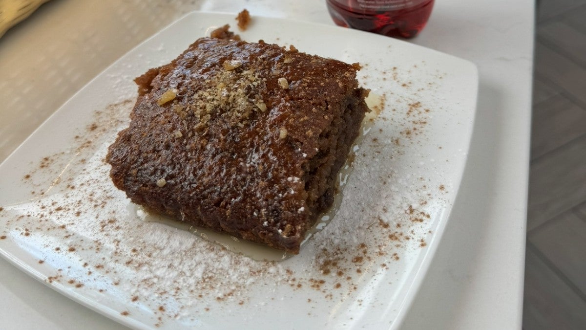 Karidopita (walnut syrup cake)