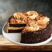 8 Inch Caramel Chocolate Cake