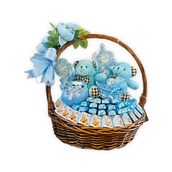 Mix Chocolates Baby Boy Basket Medium