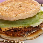 Aloo Tikki Paratha Burger