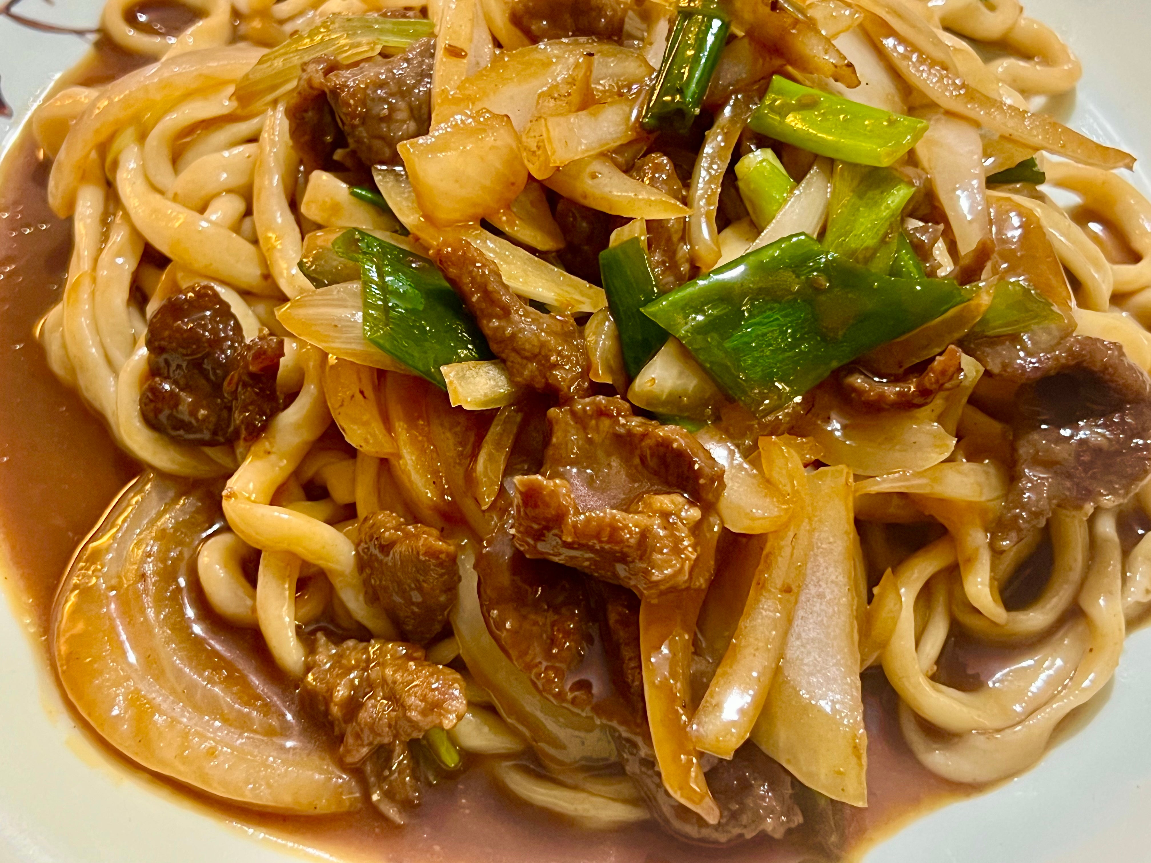 Hand pulled noodle with lamb & cumin 孜然羊肉拌面