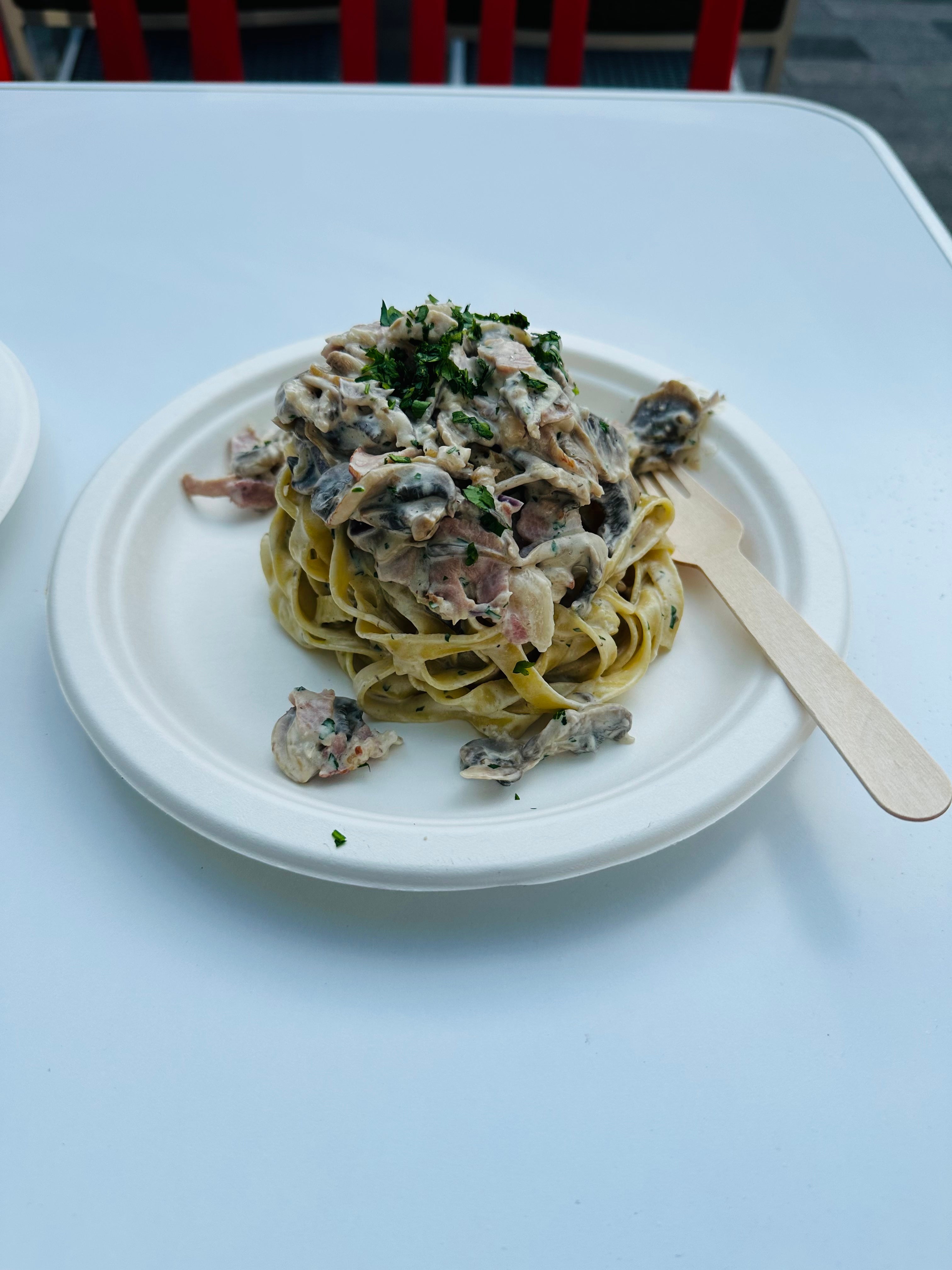 * Tagliatelle With Chicken  and Wild Mushroom