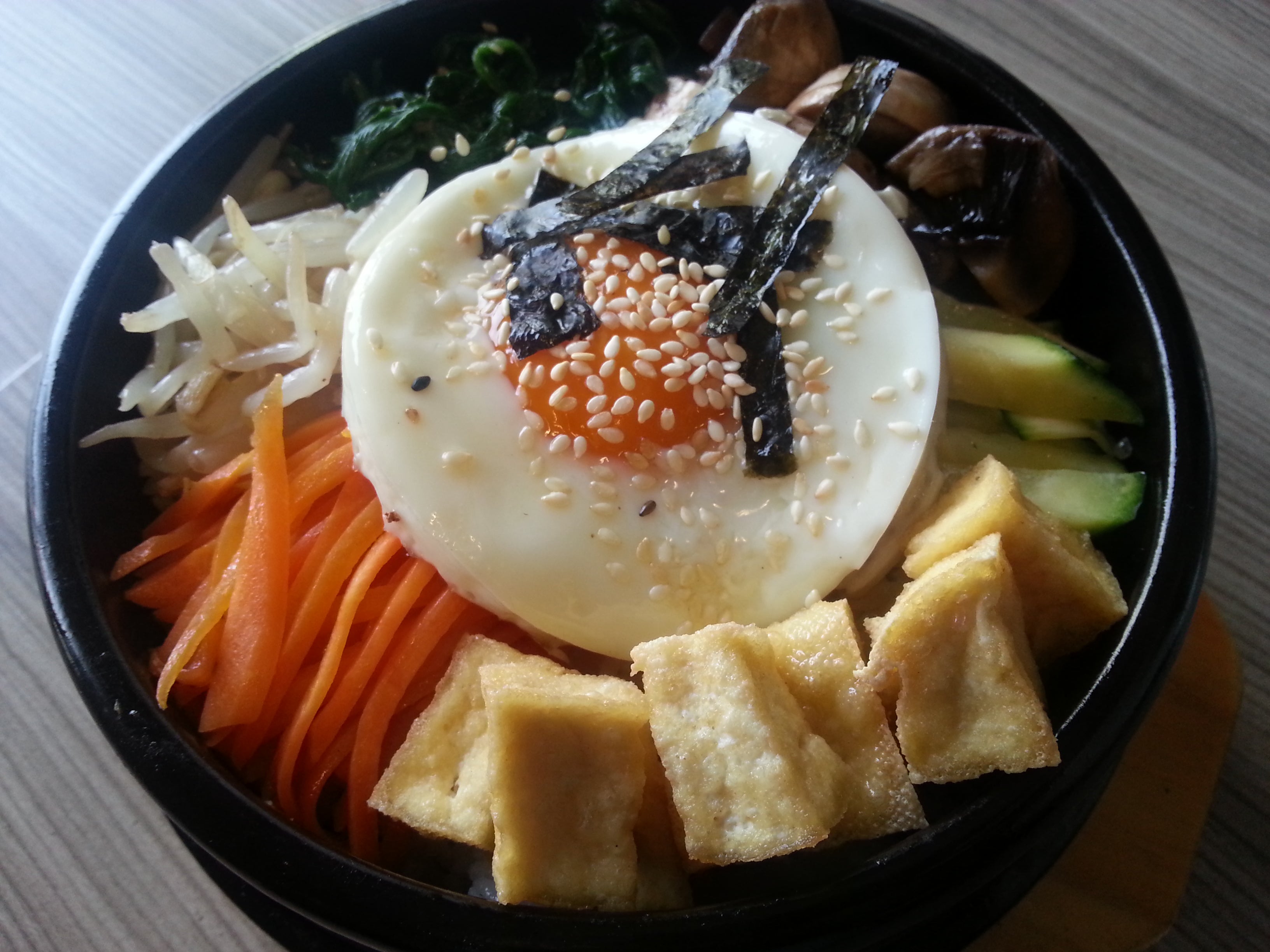 Bibimbap (Tofu with egg)