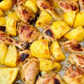 Potatoes and chicken