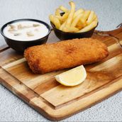 Chicken A La Kiev, With Fries