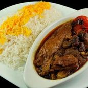 Eggplant Mutton Gravy With Rice 