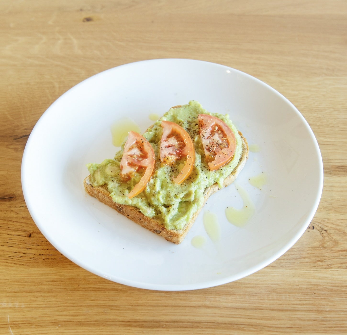 Open Toast with Avocado Smash