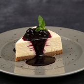 Baked New York cheesecake