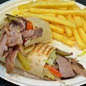 Meat Doner Wrap Combo