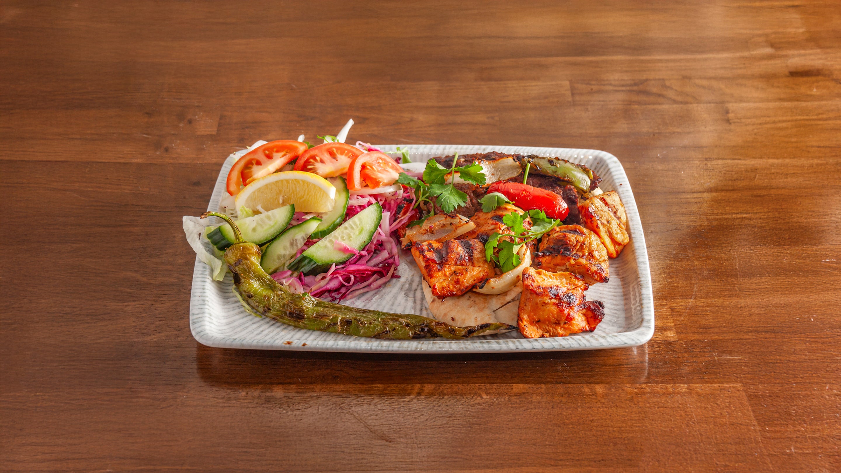 Chicken Shish and Kofte
