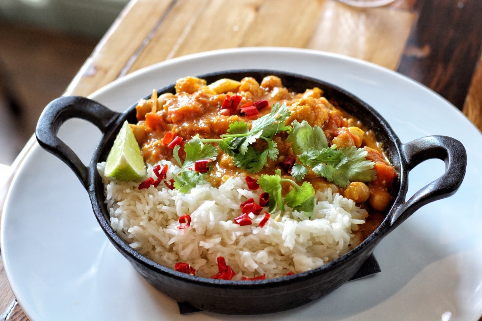 Cauliflower and Chickpea Curry