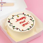 Bulbs happy new year cake