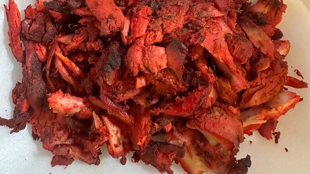 Tandoori chicken tray