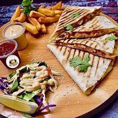 Chicken Quesadilla Sandwich With Cheese