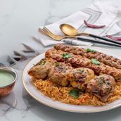 Mixed Grill With Afghani Pulao 