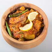Okra Casserole With Meat And Vermicelli Rice