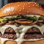 Truffle Mushroom Burger Double