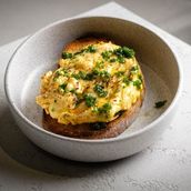 Cheesy Folded Eggs
