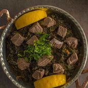 Molokhia With Shank Meat Combo