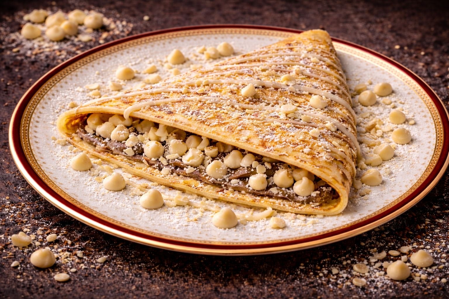 White Chocolate Chip Crêpe