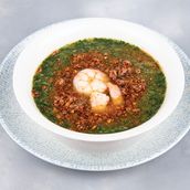 Molokhia with Shrimp