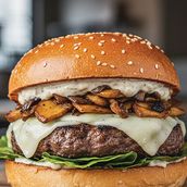Truffle Mushroom Burger Single